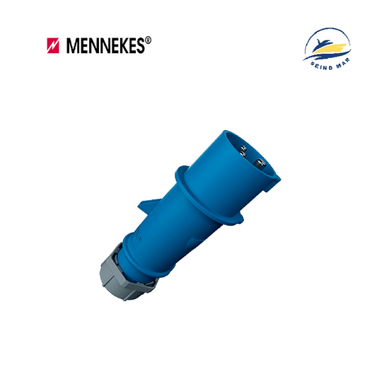 ENCHUFE AEREO 2P+T 16A 230V AZUL 6H IP44 3204