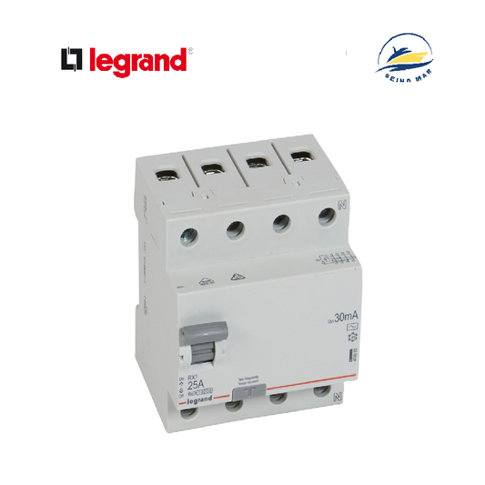 INTERRUPTOR DIFERENCIAL 4P 25A 230VAC 30MA TIPO AC DIN RX3