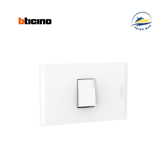 INTERRUPTOR UNIPOLAR SIMPLE 10AX-250V BLANCO C/PLACA BLANCO