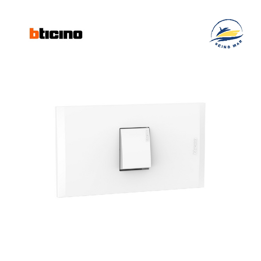 PULSADOR SIMPLE 250V 10A PLACA BLANCO MODUS4